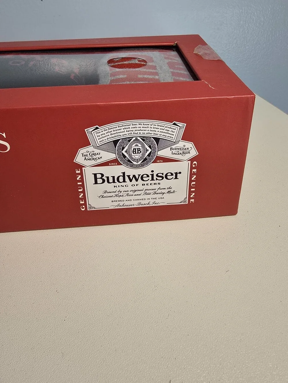 3 Pack Men's Budweiser Crew Socks Sock Size 10-13 Shoe Size 6-12 Beer Mugs NEW